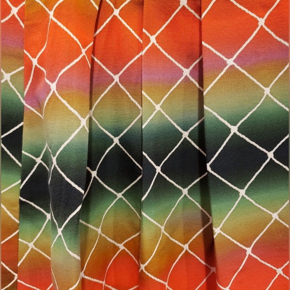 NWOT Akris Punto Net Print  A-Line Cotton Skirt - Picture 9 of 11